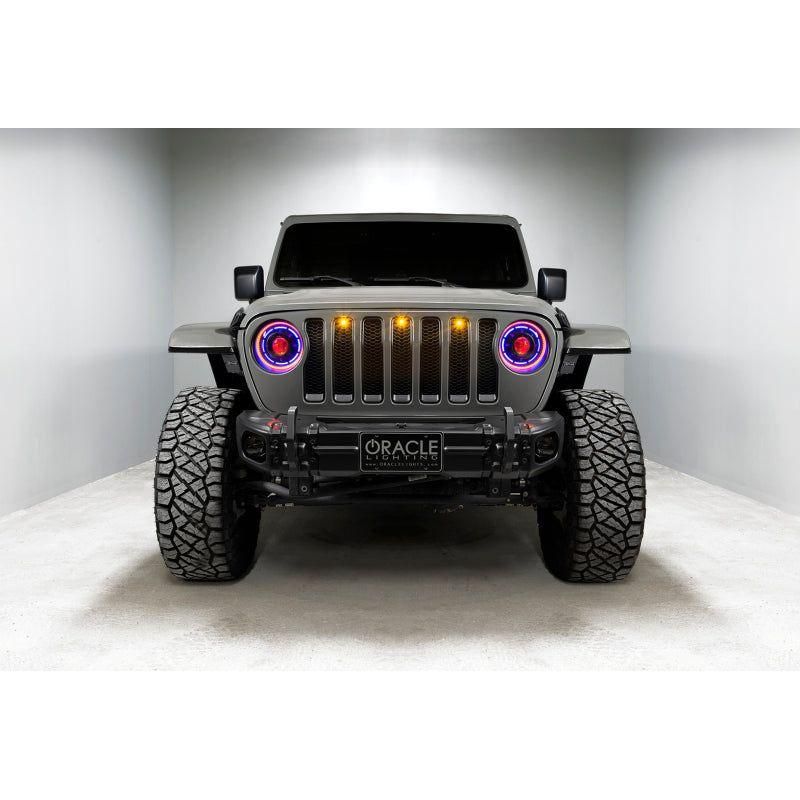 ORACLE Lighting 5871-005 - ORL5871-005 - Oracle Pre-Runner Style LED Grille Kit for Jeep Gladiator JT - Amber - Shipped in Europe - Tuningsupply.com