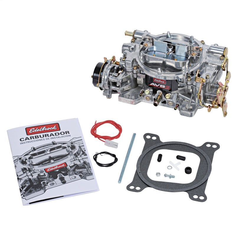 Edelbrock 1901 - EDE1901 - Edelbrock AVS2 500 CFM Carburetor w/Electric Choke Satin Finish (Non-EGR) - Shipped in Europe - Tuningsupply.com