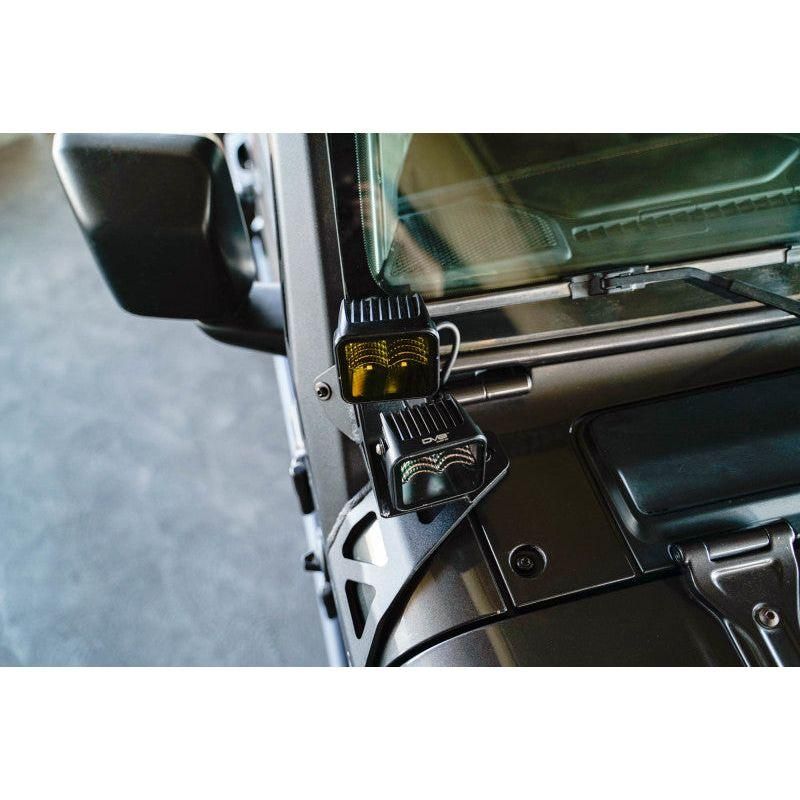 DV8 Offroad LBJL-11 - DVELBJL-11 - DV8 Offroad 2018+ Jeep Wrangler JLO A Pillar Dual Light Pod Mounts - Shipped in Europe - Tuningsupply.com