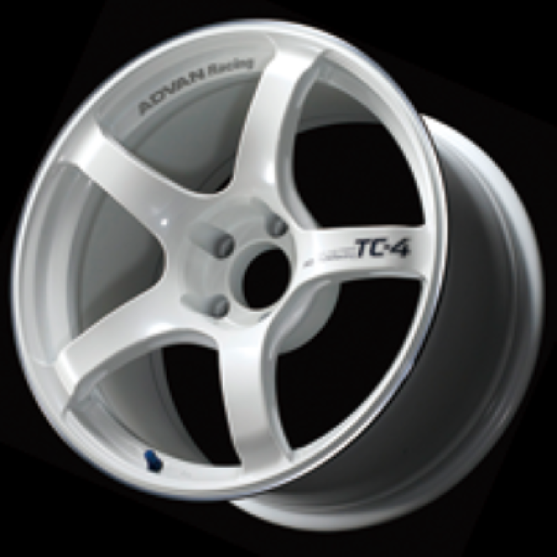 Advan YAD7G38EWMR - AVNYAD7G38EWMR - Advan TC4 17x8.0 +38 5x114.3 Racing White Metallic and Ring Wheel - Shipped in Europe - Tuningsupply.com