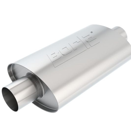 Borla 40941 - BOR40941 - Borla XR-1 Racing Sportsman 2 1/2 inch Outlet / 2 1/2 inch Inlet 12in Case Oval Muffler - Shipped in Europe - Tuningsupply.com