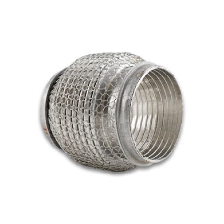 Vibrant 66004 - VIB66004 - Vibrant SS Flex Coupling with Interlock Liner and Mesh Braid 3in inlet/outlet x 4in long - Shipped in Europe - Tuningsupply.com