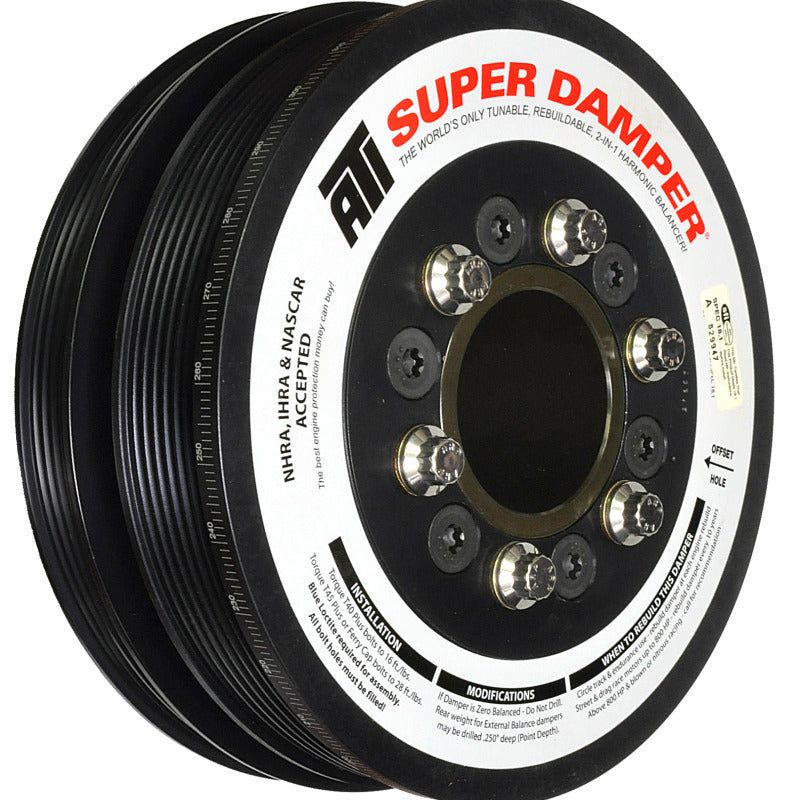 ATI ATI918635 - APPATI918635 - ATI Damper - 7.48in - Alum - 6/4 Grv - LS3 Camaro - 10-15 - Gen 3 Vortec Truck - 6 Bolt - LS - Shipped in Europe - Tuningsupply.com