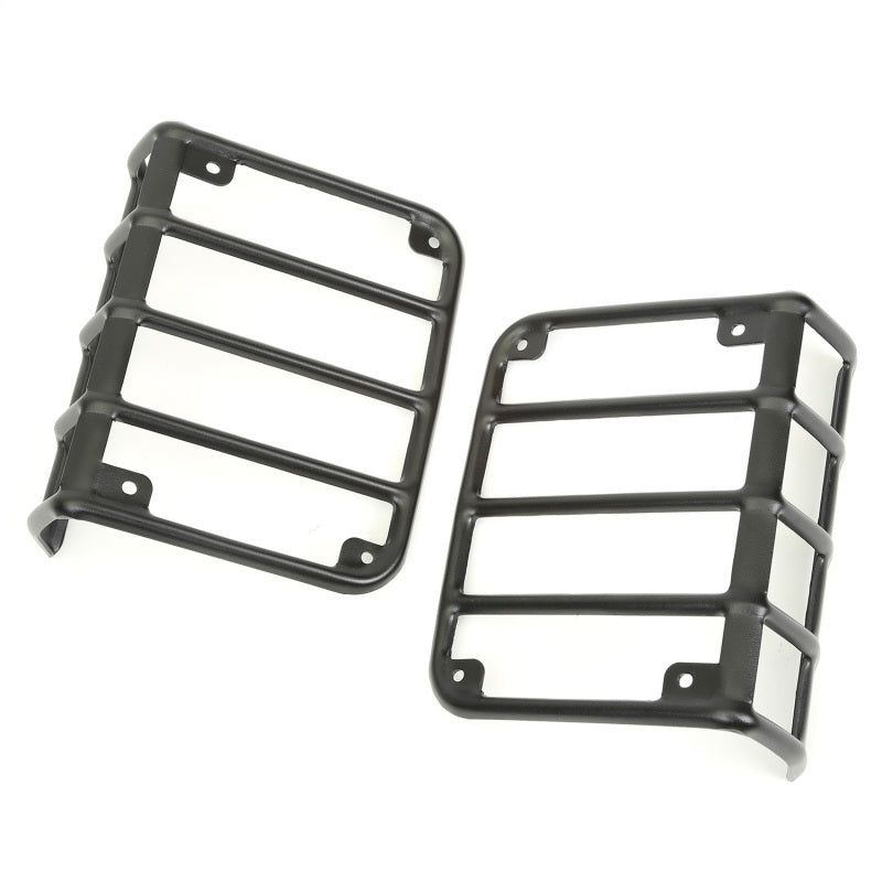 Rugged Ridge 11226.11 - RUG11226.11 - Rugged Ridge 07-18 Jeep Wrangler Textured Black Tail Light Euro Guards - Shipped in Europe - Tuningsupply.com