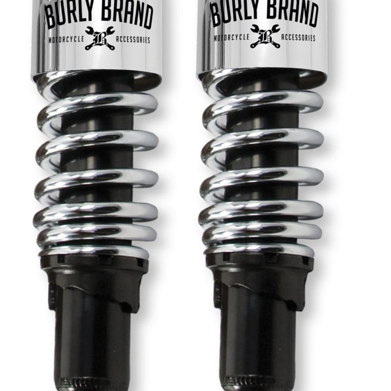 Burly Brand B28-1203 - BURB28-1203 - Burly Brand FLH Shocks - Chrome - Shipped in Europe - Tuningsupply.com