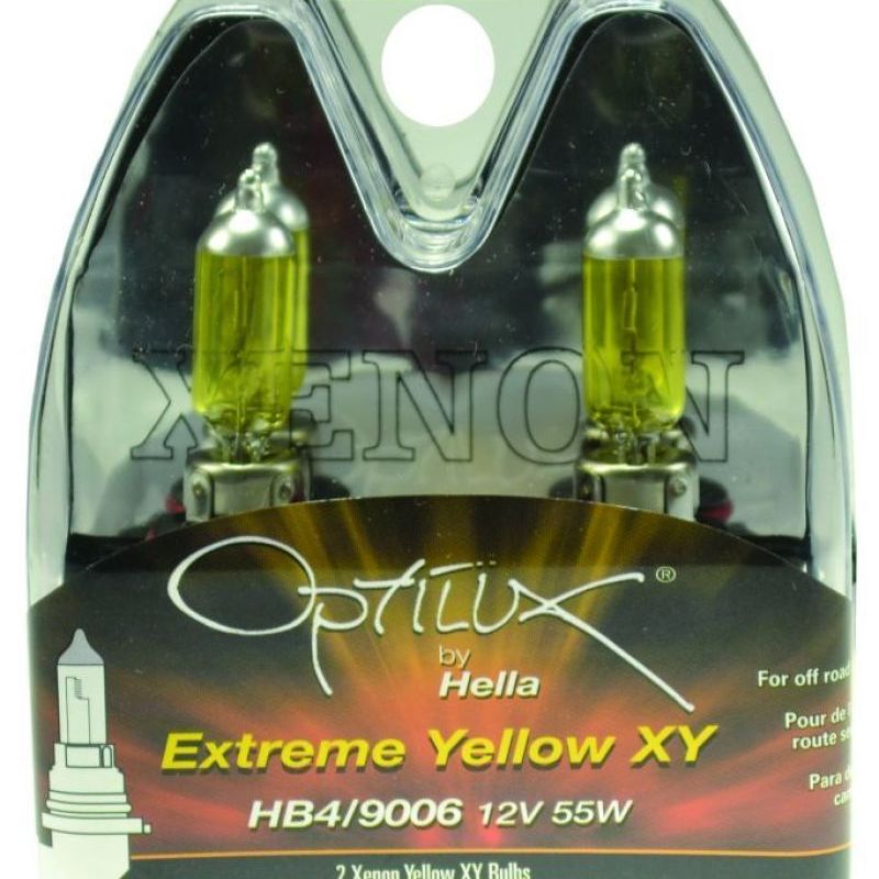Hella LAH71070602 - HELLAH71070602 - Hella Optilux HB4 9006 12V/55W XY Xenon Yellow Bulb - Shipped in Europe - Tuningsupply.com