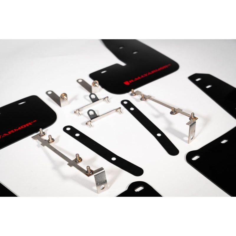 Rally Armor MF89-UR-BLK-RD - RALMF89-UR-BLK-RD - Rally Armor 23-25 Toyota GR Corolla Black UR Mud Flap w/Red Logo - Shipped in Europe - Tuningsupply.com