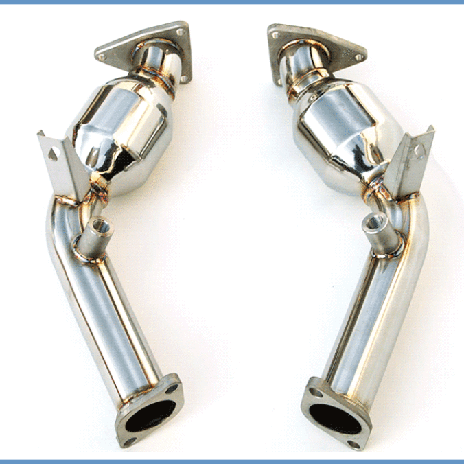 Invidia HS09N7ZTPCB - INVHS09N7ZTPCB - Invidia 09+ Nissan 370Z / Infiniti G37 60mm High Flow Cat w/ Bracket - Shipped in Europe - Tuningsupply.com