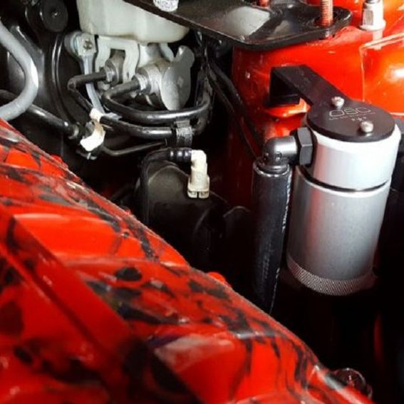 J&L 3029D-C - JLT3029D-C - J&L 2015-2023 Ford Mustang EcoBoost Driver Side Oil Separator 3.0 - Clear Anodized - Shipped in Europe - Tuningsupply.com