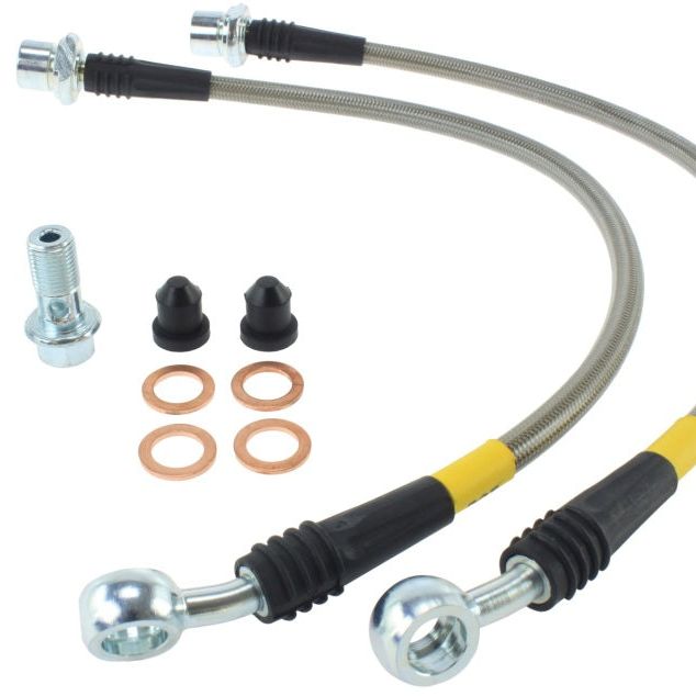 Stoptech 950.44000 - STO950.44000 - StopTech 00-05 Lexus IS300 / 02-08 SC430 Front Stainless Steel Brake Lines - Shipped in Europe - Tuningsupply.com