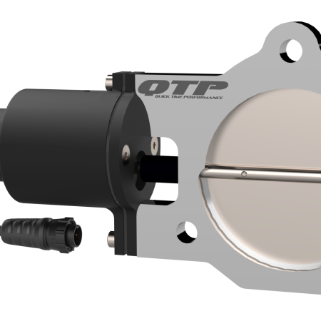 QTP QTEC35 - QTPQTEC35 - QTP 3.5in Bolt-On QTEC Electric Cutout Valve - Single - Shipped in Europe - Tuningsupply.com