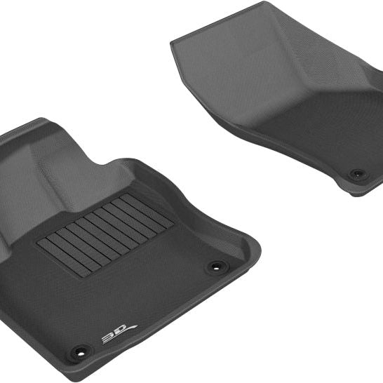 3D MAXpider L1VW05011509 - ACEL1VW05011509 - 3D MAXpider 2015-2018 Volkswagen Golf Kagu 1st Row Floormat - Black - Shipped in Europe - Tuningsupply.com