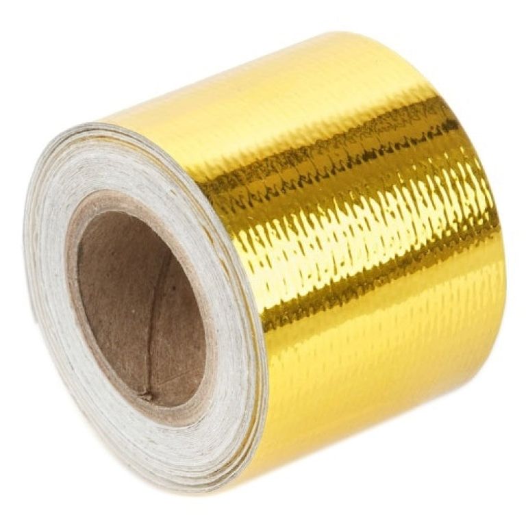 Torque Solution TS-GT-2X30 - TQSTS-GT-2X30 - Torque Solution Gold Reflective Heat Tape Universal 2inx30ft - Shipped in Europe - Tuningsupply.com