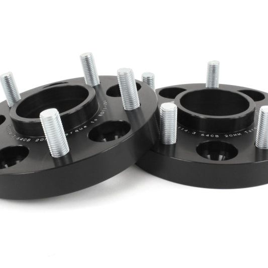 Perrin Performance PHP-WHL-020BK - PERPHP-WHL-020BK - PERRIN 17-21 Honda Civic Si / 22-26 Acura Integra 64.1mm 5x114.3 Wheel Spacers 20mm - Pair - Shipped in Europe - Tuningsupply.com