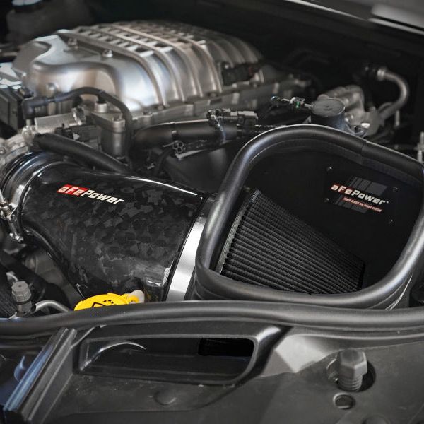 aFe 57-10028K - AFE57-10028K - aFe 2021 Dodge Durango SRT Hellcat Track Series Carbon Fiber Cold Air Intake System w/ Pro 5R Filter - Shipped in Europe - Tuningsupply.com