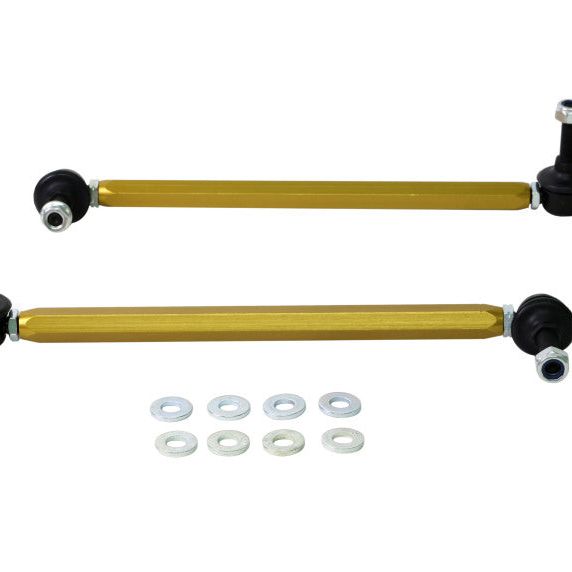Whiteline KLC151 - WHLKLC151 - Whiteline 06/05+ Ford Focus LS / 05/09+ Mazda 3 BK Front Swaybar Link Kit H/Duty Adj Steel Ball - Shipped in Europe - Tuningsupply.com