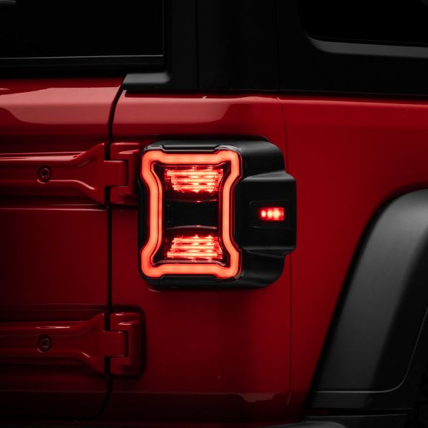 Raxiom J133942-JL - RAXJ133942-JL - Raxiom 18-22 Jeep Wrangler JL LED Tail Lights- Black Housing (Smoked Lens) - Shipped in Europe - Tuningsupply.com