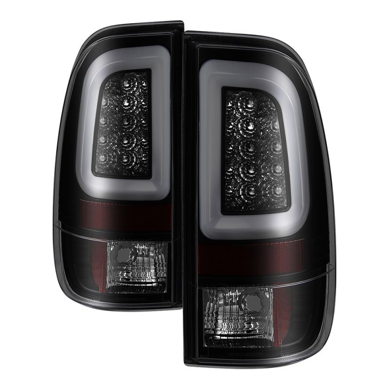 SPYDER 5084729 - SPY5084729 - Spyder 08-16 Ford Super Duty F-250 V3 Light Bar LED Tail Lights - Blk Smoke ALT-YD-FS07V3-LBLED-BSM - Shipped in Europe - Tuningsupply.com