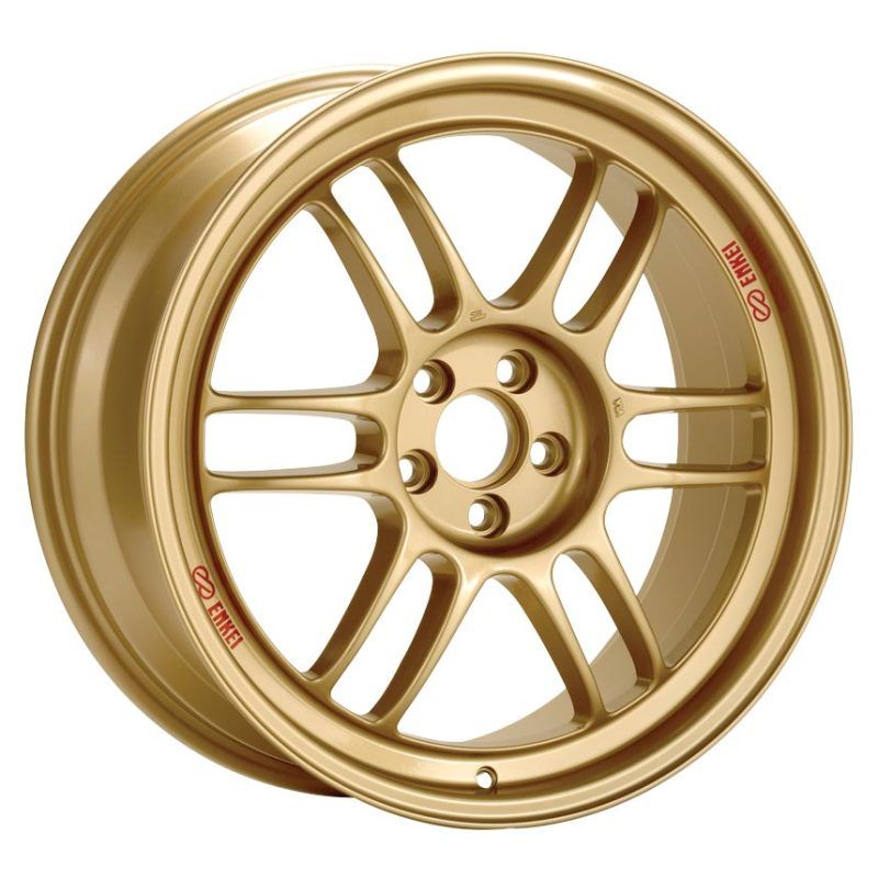 Enkei 3797808045GG - ENK3797808045GG - Enkei RPF1 17x8 5x100 45mm Offset 73mm Bore Gold Wheel 02-10 WRX & 04 STI - Shipped in Europe - Tuningsupply.com
