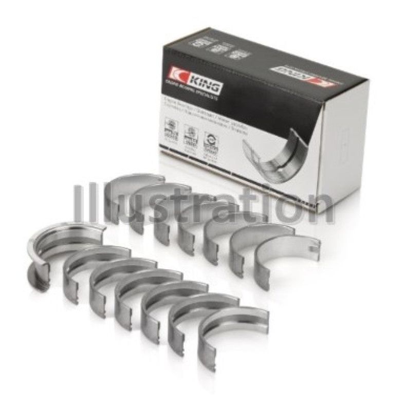 King Engine Bearings GMB7776SI0.25 - KINGMB7776SI0.25 - King Engine Bearings BMW N55B30A/N53B30A/N52B30A Main Bearing Set - Size +0.25mm - Shipped in Europe - Tuningsupply.com