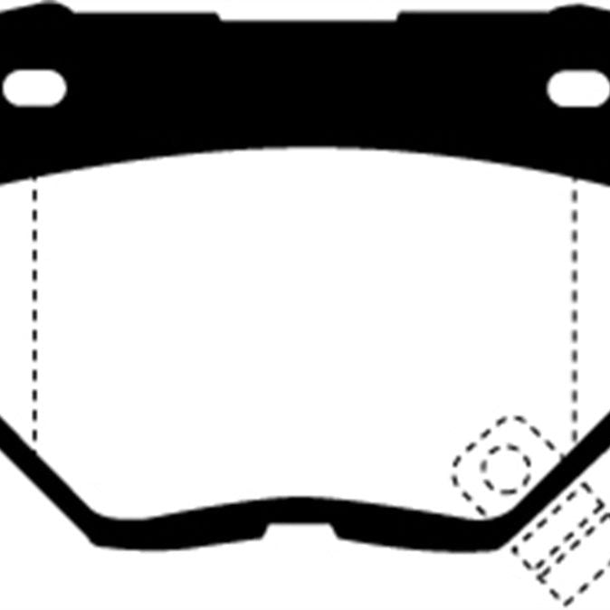 EBC DP4826R - EBCDP4826R - EBC 89-95 Nissan Skyline (R32) 2.6 Twin Turbo GT-R Yellowstuff Rear Brake Pads - Shipped in Europe - Tuningsupply.com