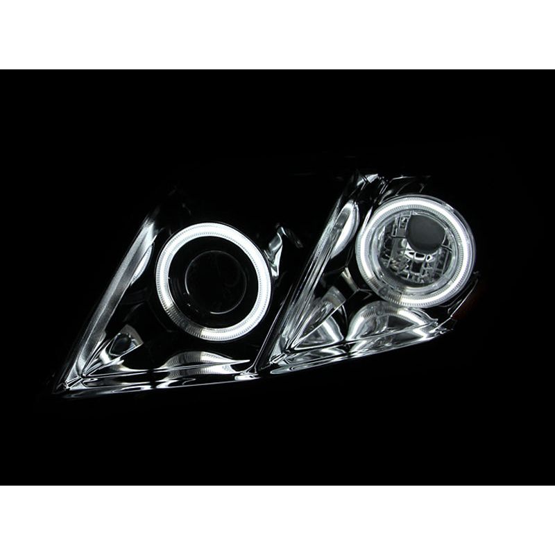ANZO 121181 - ANZ121181 - ANZO 2007-2009 Toyota Camry Projector Headlights w/ Halo Black - Shipped in Europe - Tuningsupply.com