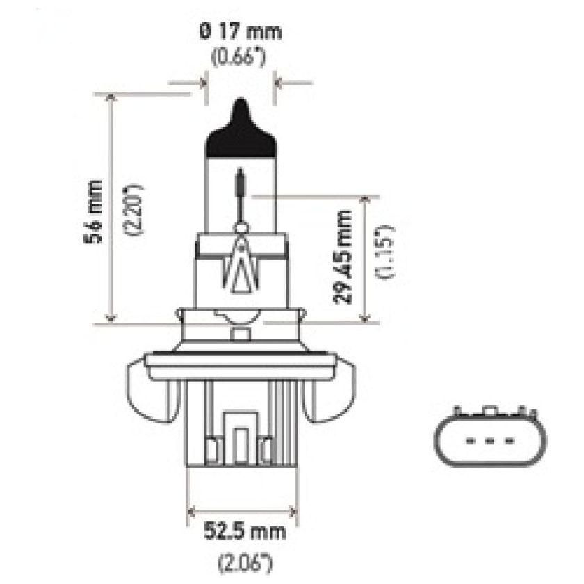 Hella LAH71071272 - HELLAH71071272 - Hella Optilux H13/9008 12V 60/55W XB Xenon White Bulbs (Pair) - Shipped in Europe - Tuningsupply.com