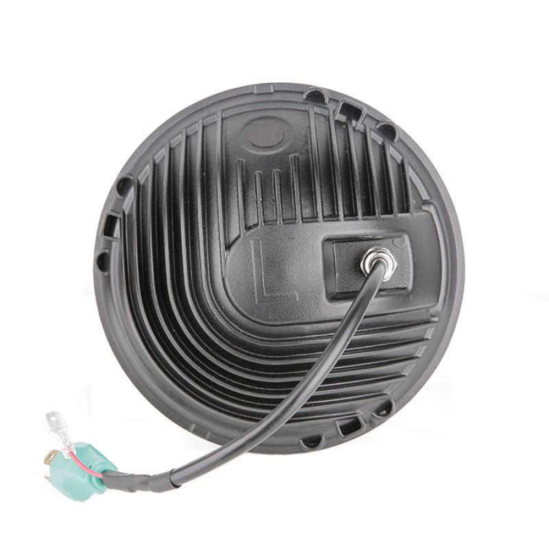 Raxiom J155018 - RAXJ155018 - Raxiom 97-18 Jeep Wrangler TJ/JK 7-Inch LED Headlights w/ Halos- Black Housing (Clear Lens) - Shipped in Europe - Tuningsupply.com