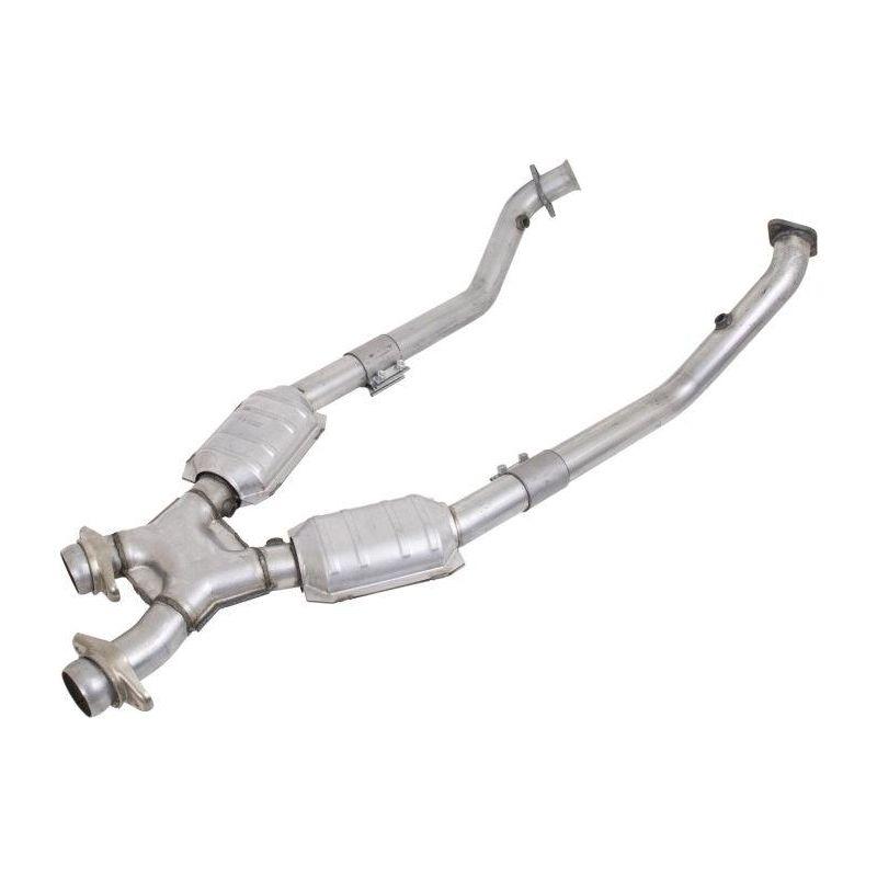 BBK 1670 - BBK1670 - BBK 99-04 Mustang 4.6 GT / Cobra High Flow X Pipe With Catalytic Converters - 2-1/2 - Shipped in Europe - Tuningsupply.com