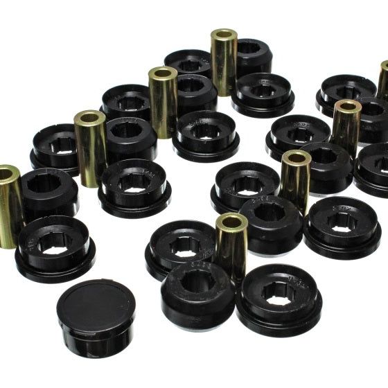 Energy Suspension 8.3129G - ENG8.3129G - Energy Suspension 03-09 Lexus Gx470 / 07-09 Toyota FJ Cruiser Black Rear End Control Arm Bushing Set - Shipped in Europe - Tuningsupply.com