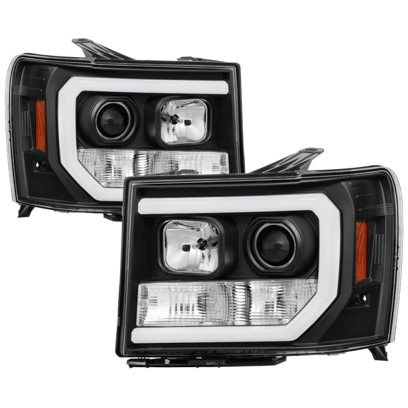 SPYDER 5083630 - SPY5083630 - Spyder GMC Sierra 1500/2500/3500 07-13 V2 Projector Headlights- Black PRO-YD-GS07V2-LBDRL-BK - Shipped in Europe - Tuningsupply.com