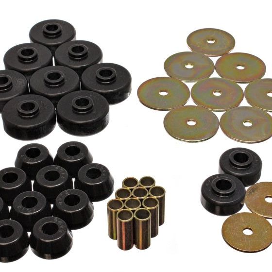 Energy Suspension 8.4102G - ENG8.4102G - Energy Suspension 84-88 Toyota 4-Runner Black Body Cab Mount Set - Shipped in Europe - Tuningsupply.com