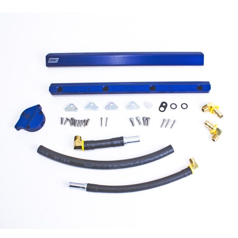 BBK 5010 - BBK5010 - BBK 86-93 Mustang 5.0 High Flow Billet Aluminum Fuel Rail Kit - Shipped in Europe - Tuningsupply.com