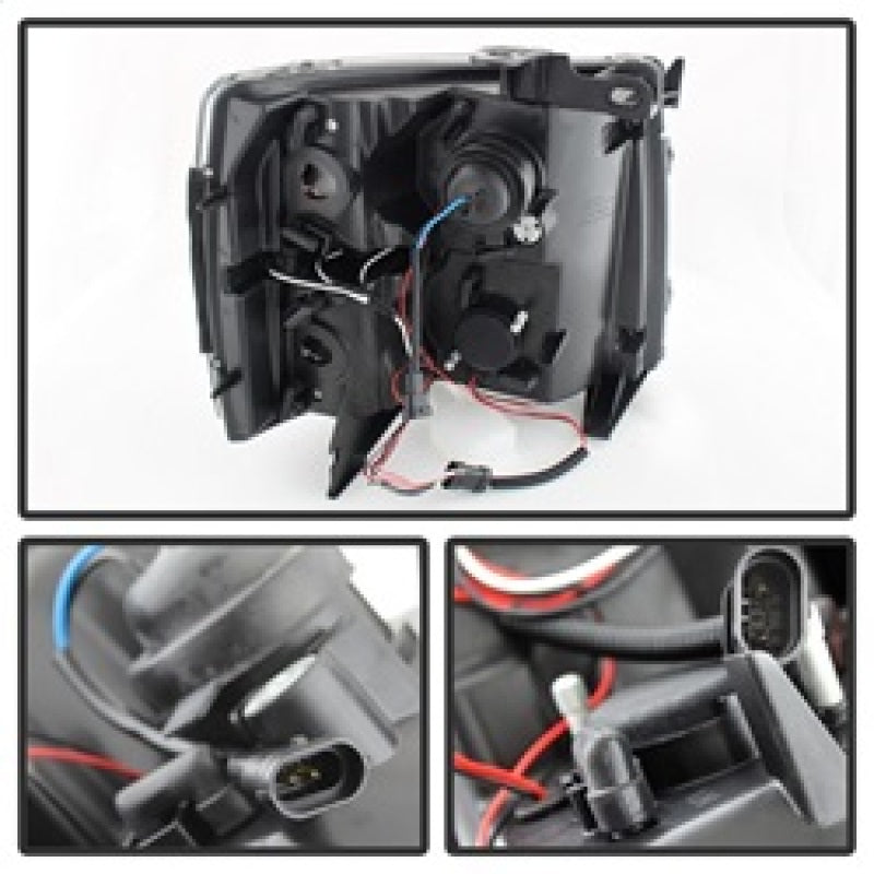 SPYDER 5009494 - SPY5009494 - Spyder Chevy Silverado 1500 07-13 Projector Headlights LED Halo LED Blk PRO-YD-CS07-HL-BK - Shipped in Europe - Tuningsupply.com