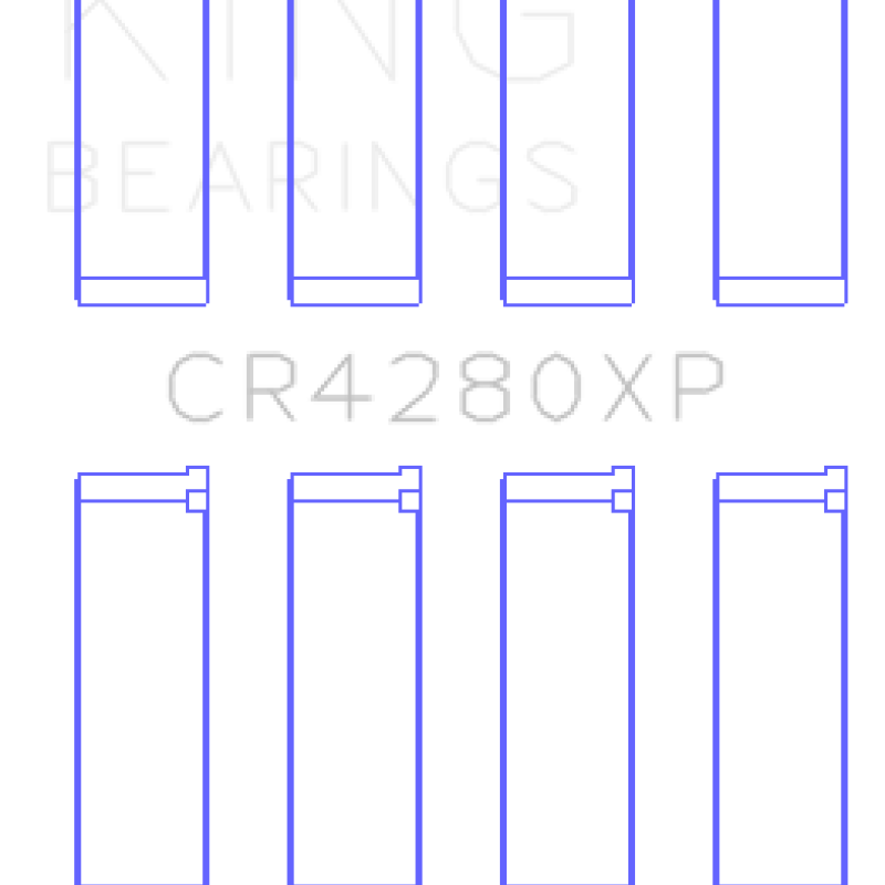 King Engine Bearings GCR4280XPSTDX - KINGCR4280XPSTDX - King Engine Bearings Subaru WRX/STi EJ20/EJ22/EJ25 48mm Rod Performance Rod Bearing Set - Size STDX - Shipped in Europe - Tuningsupply.com
