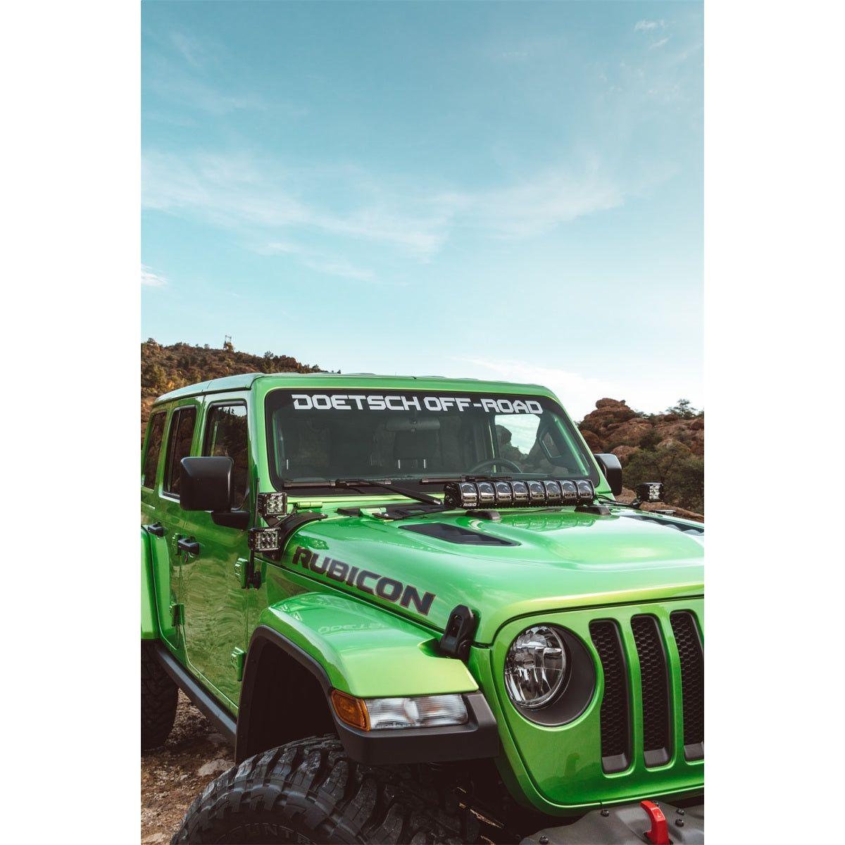 Rigid Industries 41665 - RIG41665 - Rigid Industries 2018 Jeep JL - Hood Mount Kit - Mounts 20in Adapt Series - Shipped in Europe - Tuningsupply.com