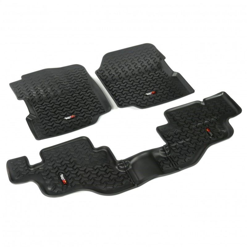 Rugged Ridge 12987.09 - RUG12987.09 - Rugged Ridge Floor Liner Front/Rear Black 1976-1986 Jeep CJ-7 / Jeep Wrangler 87-95 / YJ - Shipped in Europe - Tuningsupply.com