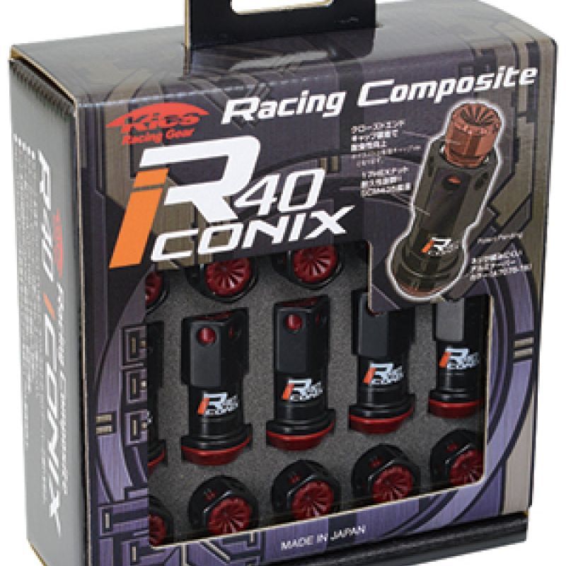 Project Kics WRIF11KK - PJKWRIF11KK - Project Kics 16+4 Locks Black R40 Iconix W/ Plastic Cap (Black) - 12X1.50 - Shipped in Europe - Tuningsupply.com