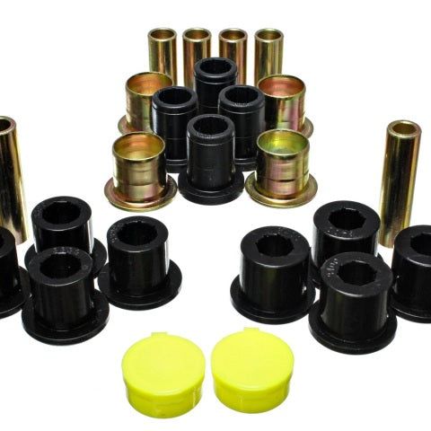 Energy Suspension 5.3139G - ENG5.3139G - Energy Suspension 87-04 Dodge Dakota / 98-03 Durango 4WD Black Front End Control Arm Bushing Set - Shipped in Europe - Tuningsupply.com