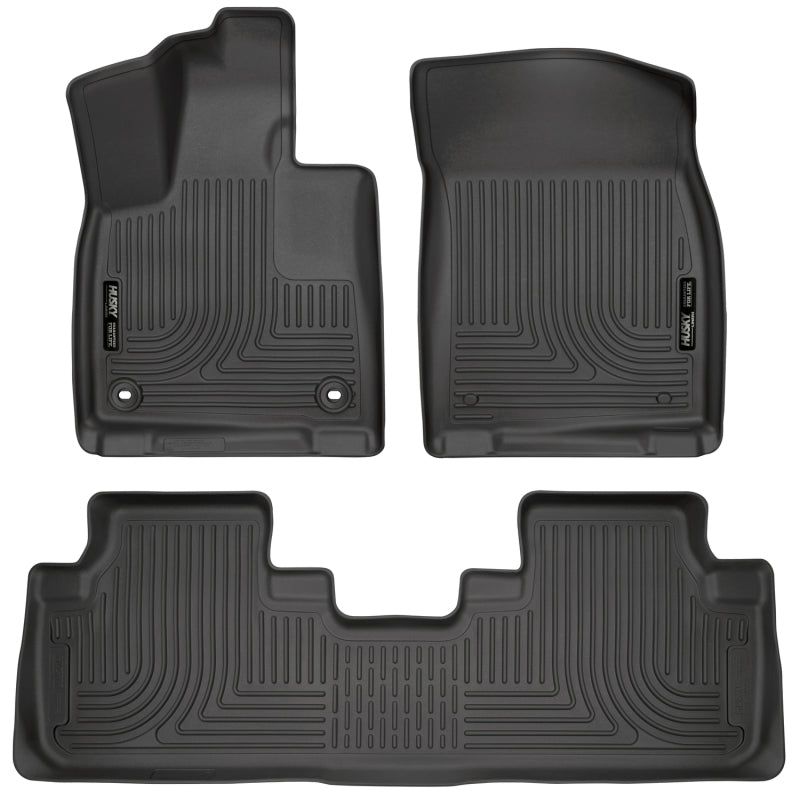 Husky Liners 99651 - HSL99651 - Husky Liners Weatherbeater 16-17 Lexus RX350 / 16-17 RX450H Front & 2nd Seat Floor Liners - Black - Shipped in Europe - Tuningsupply.com
