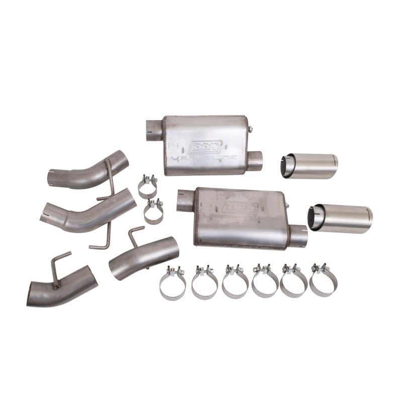 BBK 41065 - BBK41065 - BBK Vari-Tune Axle Back Exhaust Kit 2 Adjustable Performance Mufflers 2-3/4 Pipe 4 in. Tips - Shipped in Europe - Tuningsupply.com