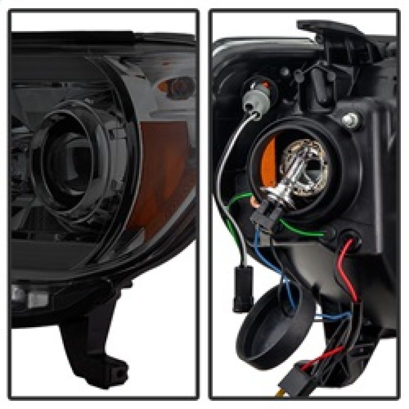 SPYDER 5081728 - SPY5081728 - Spyder Toyota Tacoma 12-16 Projector Headlights Light Bar DRL Smoke PRO-YD-TT12-LBDRL-SM - Shipped in Europe - Tuningsupply.com