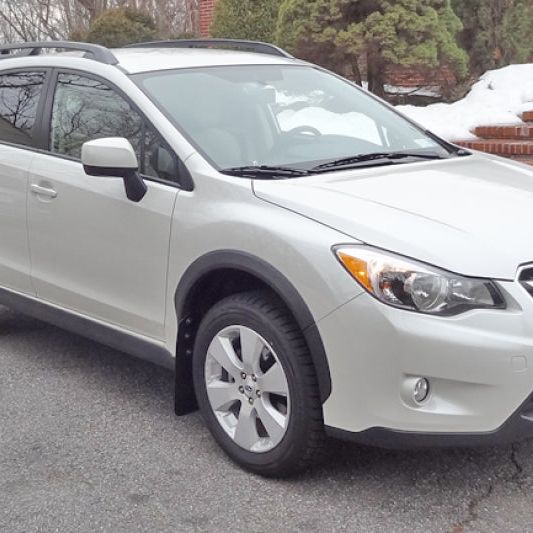 Rally Armor MF26-UR-BLK/GRY - RALMF26-UR-BLK/GRY - Rally Armor 13-17 Subaru Crosstrek XV Black UR Mud Flap w/Grey Logo - Shipped in Europe - Tuningsupply.com