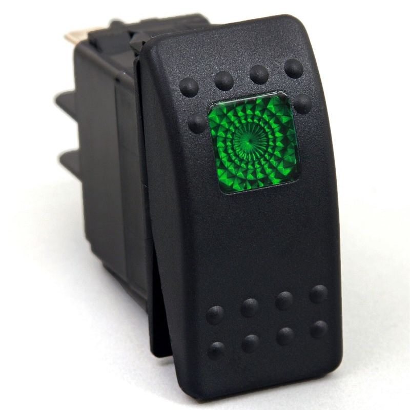 Daystar KU80012 - DAYKU80012 - Daystar Rocker Switch Green Light 20 AMP Single Pole - Shipped in Europe - Tuningsupply.com
