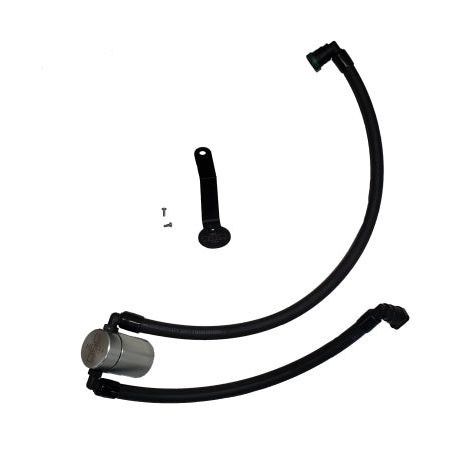 J&L 3091P-C - JLT3091P-C - J&L 2024-2025 Ford Mustang 5.0L Oil Separator 3.0 PCV Side - Clear Anodized - Shipped in Europe - Tuningsupply.com