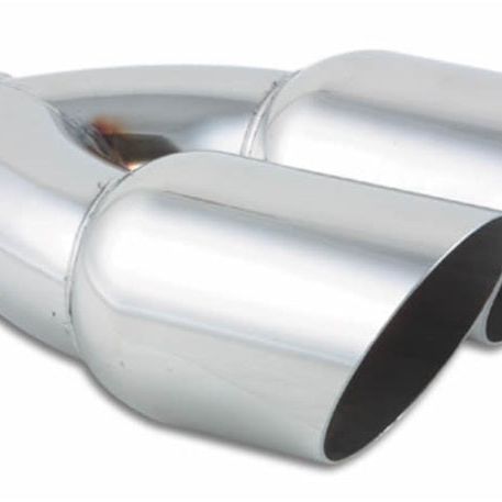 Vibrant 1333 - VIB1333 - Vibrant Dual 3.5in Round SS Exhaust Tip (Single Wall Angle Cut) - Shipped in Europe - Tuningsupply.com