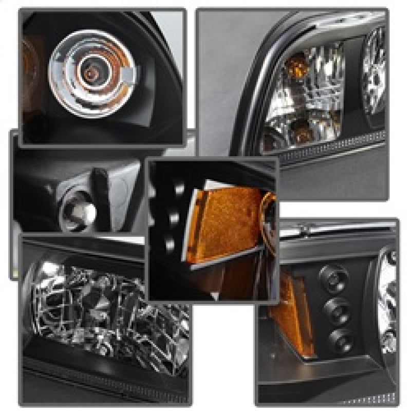SPYDER 5012531 - SPY5012531 - Spyder Ford Mustang 87-93 1PC LED (Replaceable LEDs)Crystal Headlights Black HD-YD-FM87-1PC-LED-BK - Shipped in Europe - Tuningsupply.com