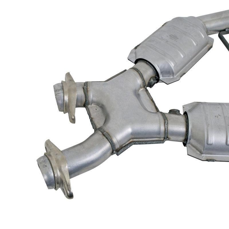 BBK 1666 - BBK1666 - BBK 96-98 Mustang 4.6 GT High Flow X Pipe With Catalytic Converters - 2-1/2 - Shipped in Europe - Tuningsupply.com