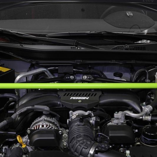 Perrin Performance PSP-SUS-066NY - PERPSP-SUS-066NY - PERRIN 13-25 Subaru BRZ / Toyota GR86/86 / Scion FR-S Front Strut Brace - Neon Yellow - Shipped in Europe - Tuningsupply.com