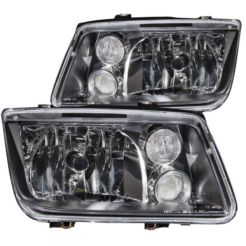 ANZO 121169 - ANZ121169 - ANZO 1999-2005 Volkswagen Jetta Crystal Headlights Black w/o Bulbs - Shipped in Europe - Tuningsupply.com